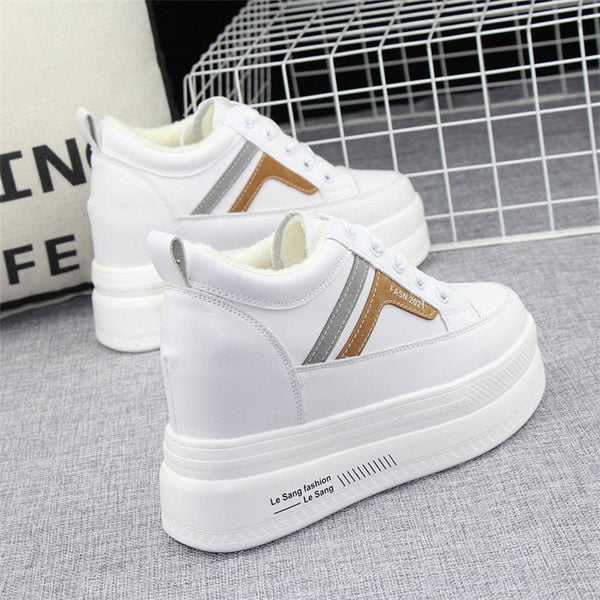 Női tavaszi-őszi tornacipő 10 cm magas platformmal