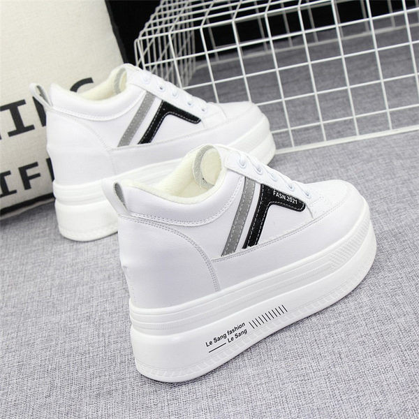 Női tavaszi-őszi tornacipő 10 cm magas platformmal