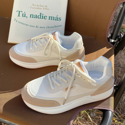 Casual sneakers στρογγυλεμένο μοντέλο με eco suede