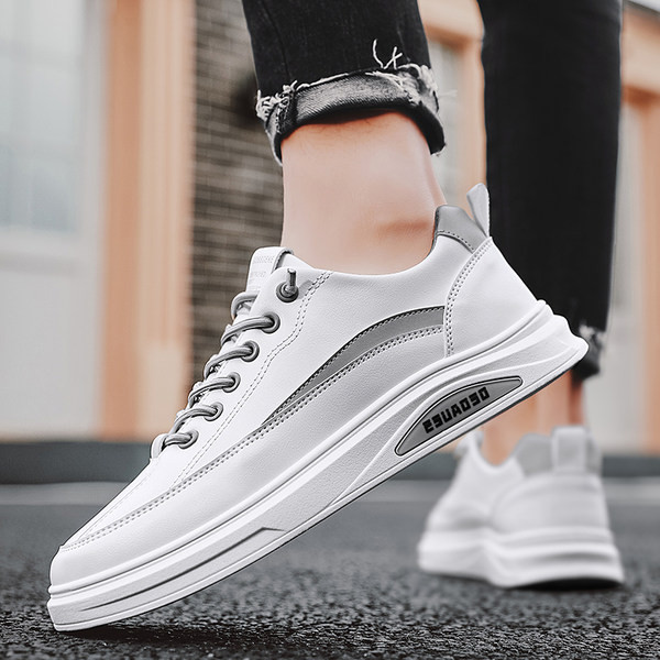 Спортни кецове от еко кожа с връзки за мъже