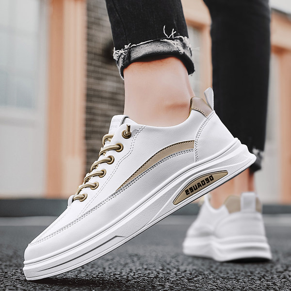 Спортни кецове от еко кожа с връзки за мъже