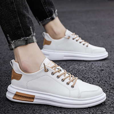 Ανδρικά sneakers από οικολογικό δέρμα καθαρό μοντέλο