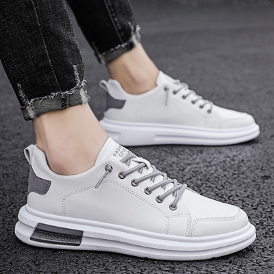 Ανδρικά sneakers από οικολογικό δέρμα καθαρό μοντέλο