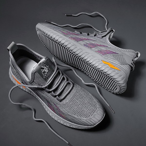 Текстилни мъжки маратонки с връзки 