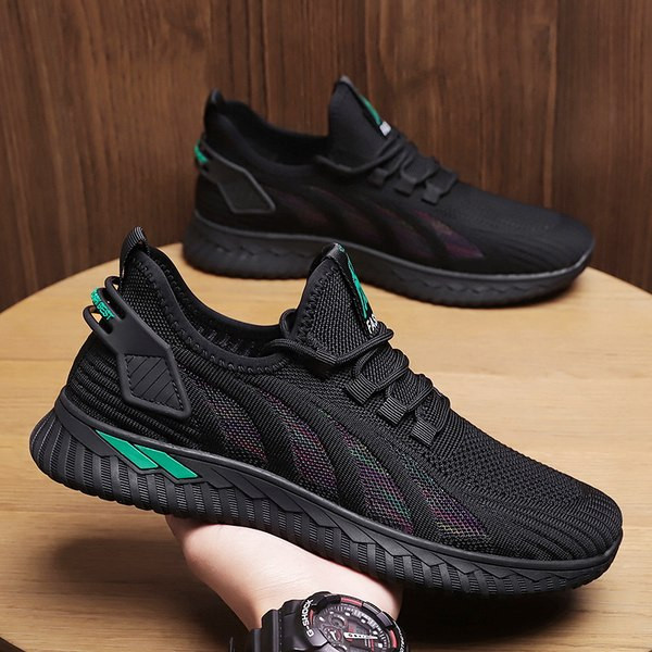 Текстилни мъжки маратонки с връзки 