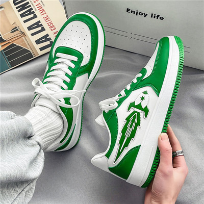 Ανδρικά sneakers με κορδόνια και επίπεδη σόλα - πολλά χρώματα