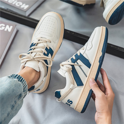 Ανδρικά sneakers με κορδόνια και επίπεδη σόλα - πολλά χρώματα