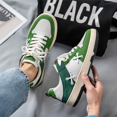 Ανδρικά sneakers με κορδόνια και επίπεδη σόλα - πολλά χρώματα