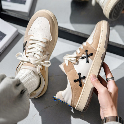 Ανδρικά sneakers με κορδόνια και επίπεδη σόλα - πολλά χρώματα