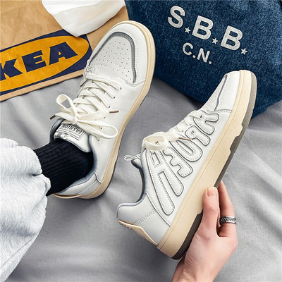 Ανδρικά sneakers με κορδόνια και επίπεδη σόλα - πολλά χρώματα