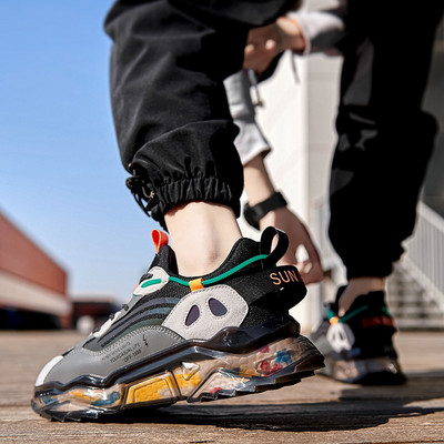 Модерни мъжки маратонки с шарен десен - няколко цвята