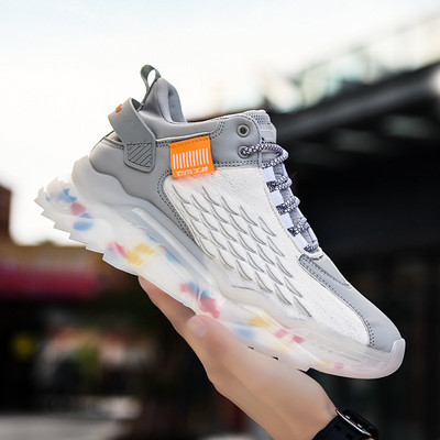 Модерни мъжки маратонки с шарен десен - няколко цвята