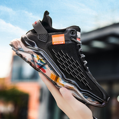 Модерни мъжки маратонки с шарен десен - няколко цвята