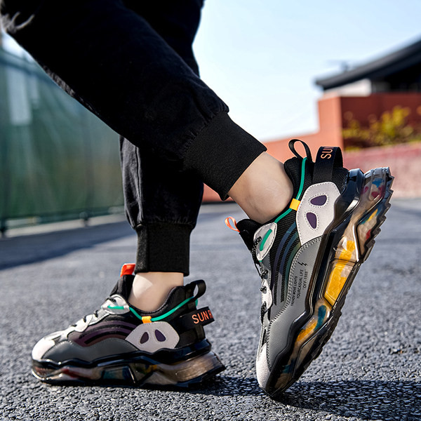 Модерни мъжки маратонки с шарен десен - няколко цвята