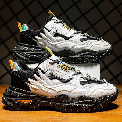 Ανδρικά sneakers με τραχιά σόλα για τον αθλητισμό και την καθημερινότητα
