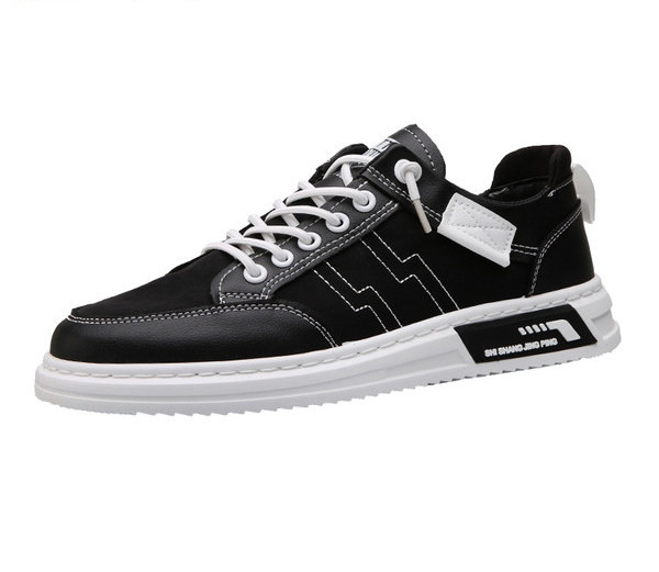 Férfi tornacipő fűzővel és lapos talppal - három színben