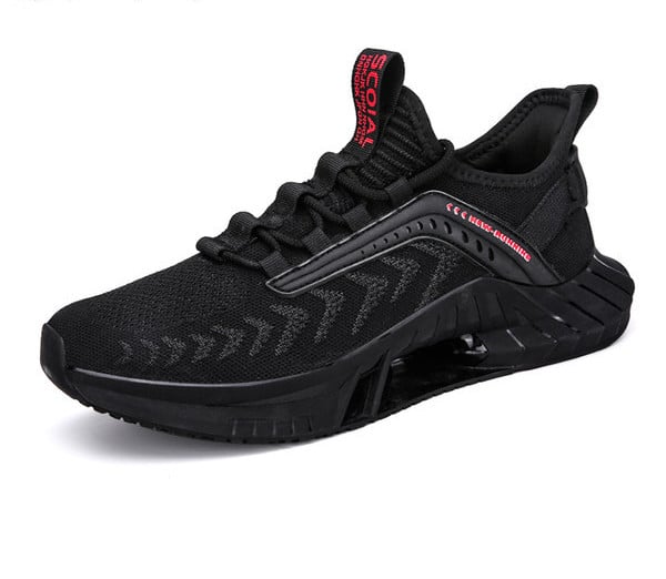 Muške tenisice s vezicama u crnoj boji i grubim đonom