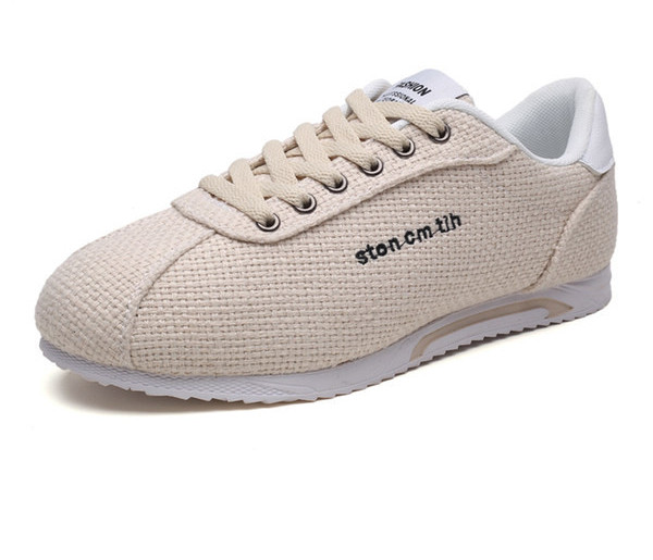 Модерни мъжки текстилни маратонки с бродерия надпис