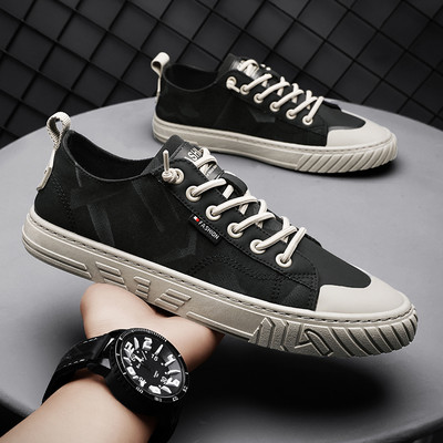 Tekstiilist valmistatud meeste vabaaja tossud lipsude ja pealdisega