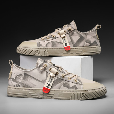 Ανδρικά sneakers από ύφασμα με επίπεδη σόλα