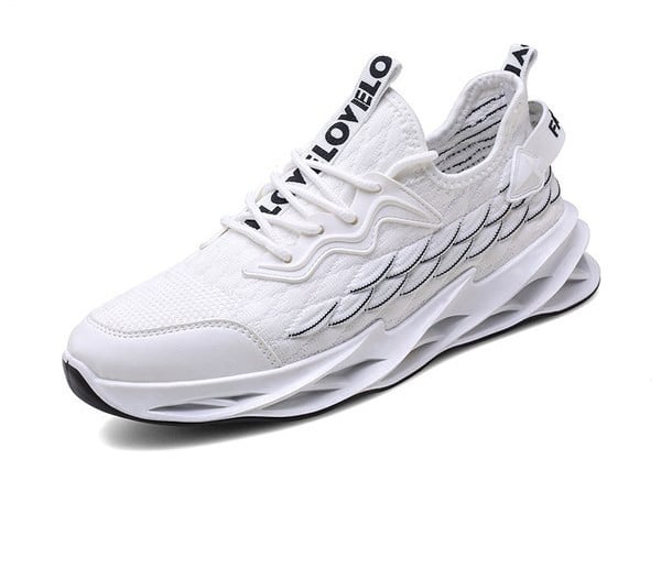 Модерни мъжки маратонки от плат с груба подметка