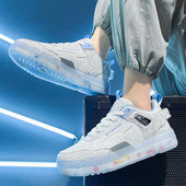 Meeste vabaaja tossud perforeeritud ökonahast