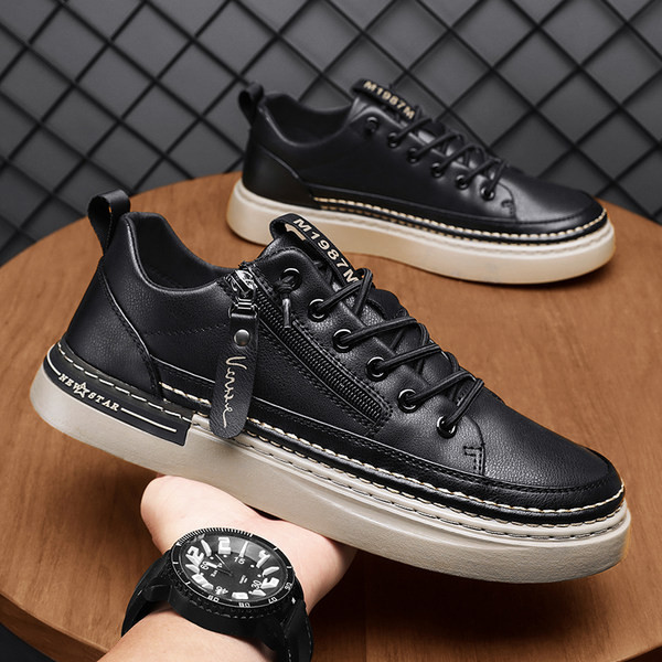 Tõmblukuga nahast tossud