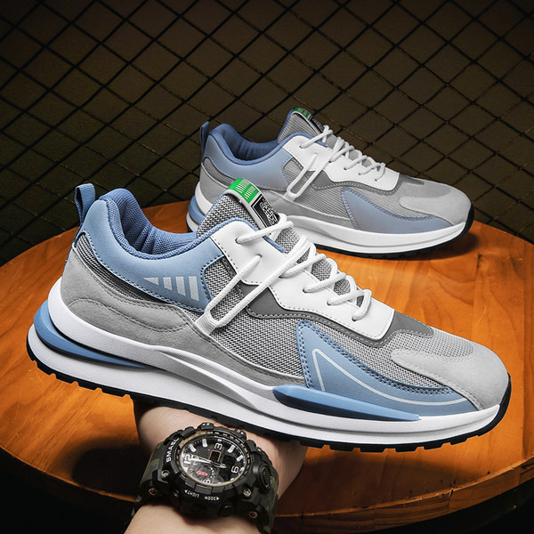 Võrguga meeste sporditossud - sinine ja pruun