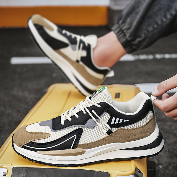 Võrguga meeste sporditossud - sinine ja pruun