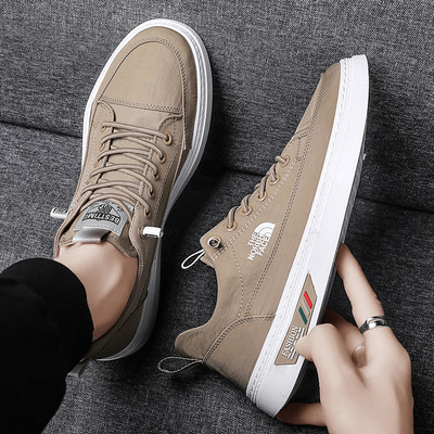 Платнени кецове изчистен модел за мъже