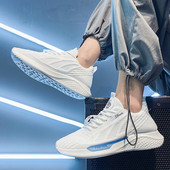 Vabaaja meeste tekstiilist valged ja mustad tossud