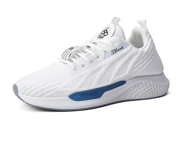 Vabaaja meeste tekstiilist valged ja mustad tossud