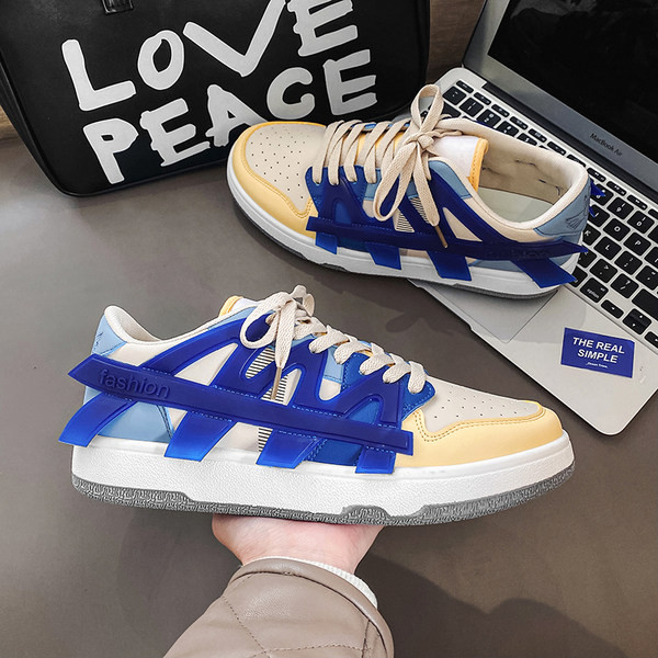 Meeste kingad 2022 kevad uus õhuvägi nr 1 teismeliste võrk punane plahvatus kalaluust kingad sada paari