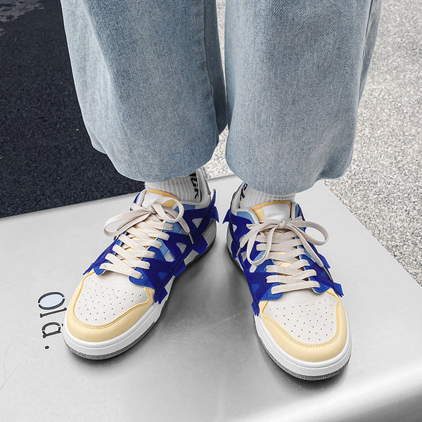 Meeste kingad 2022 kevad uus õhuvägi nr 1 teismeliste võrk punane plahvatus kalaluust kingad sada paari