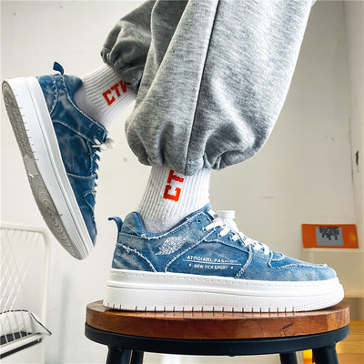 Мъжки кецове в зелен и син цвят 