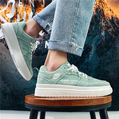 Мъжки кецове в зелен и син цвят 