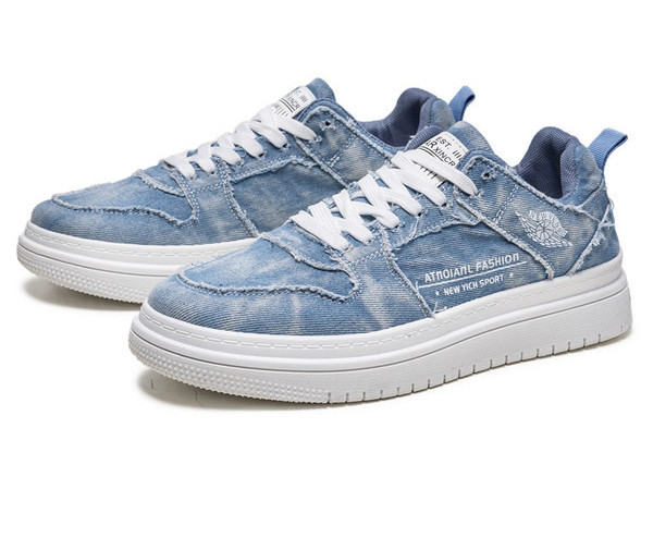 Мъжки кецове в зелен и син цвят 