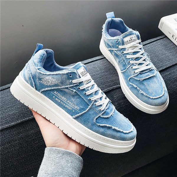 Мъжки кецове в зелен и син цвят 