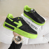 Нов модел мъжки кожени кецове с равна подметка