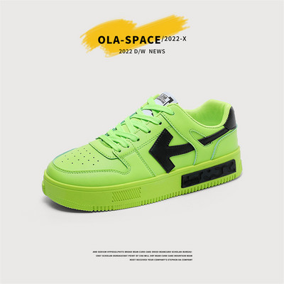 Нов модел мъжки кожени кецове с равна подметка