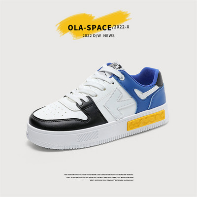 Нов модел мъжки кожени кецове с равна подметка