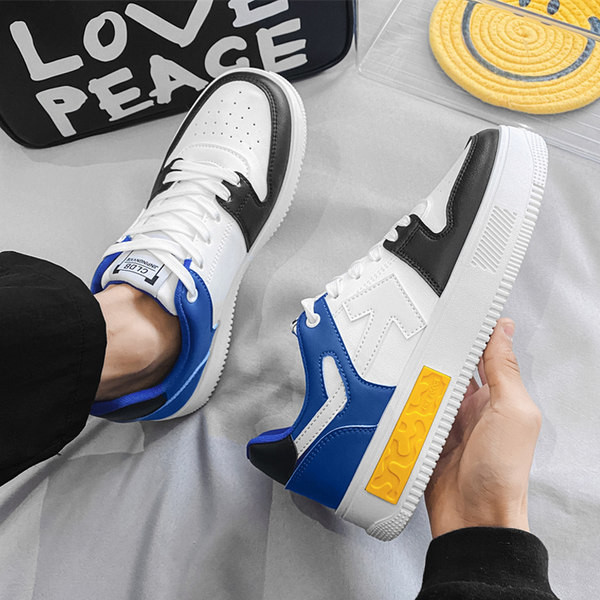 Нов модел мъжки кожени кецове с равна подметка