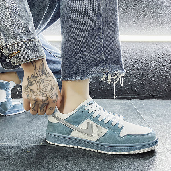 Мъжки кецове в три цвята и равна подметка 