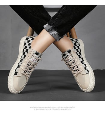 Casual sneakers με επίπεδη σόλα για άνδρες