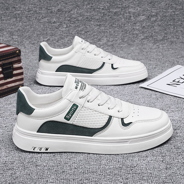 Мъжки спортно-ежедневни кецове от текстил и еко кожа