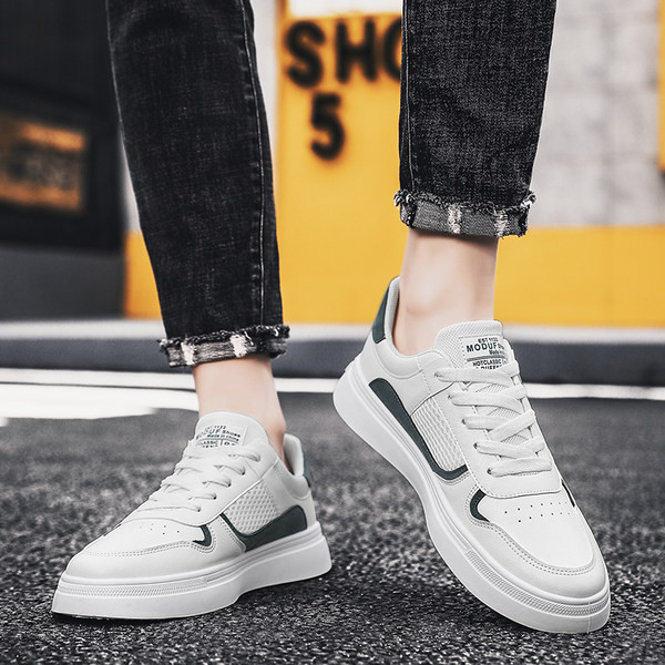 Мъжки спортно-ежедневни кецове от текстил и еко кожа