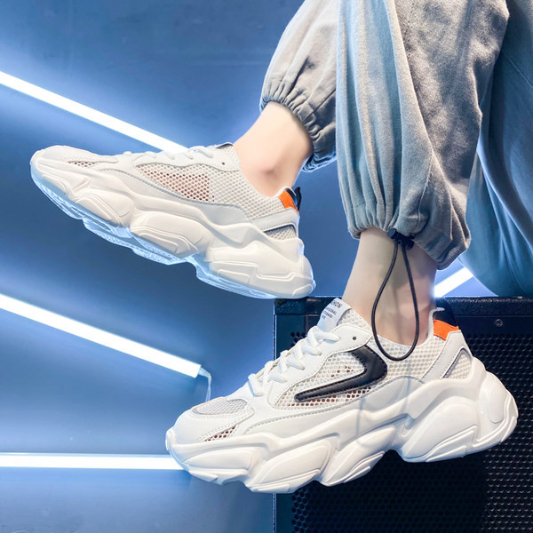 Мъжки маратонки с груба подметка и мрежа 