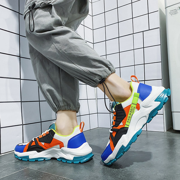 Мъжки цветни сникърси с груба подметка