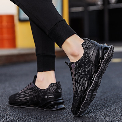 Ανδρικά sneakers από ύφασμα με κορδόνια και επιγραφή