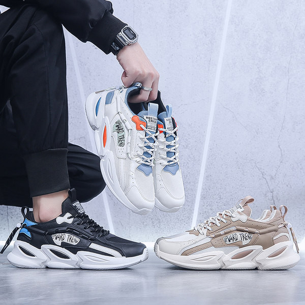 Мъжки маратонки с емблема - от еко кожа